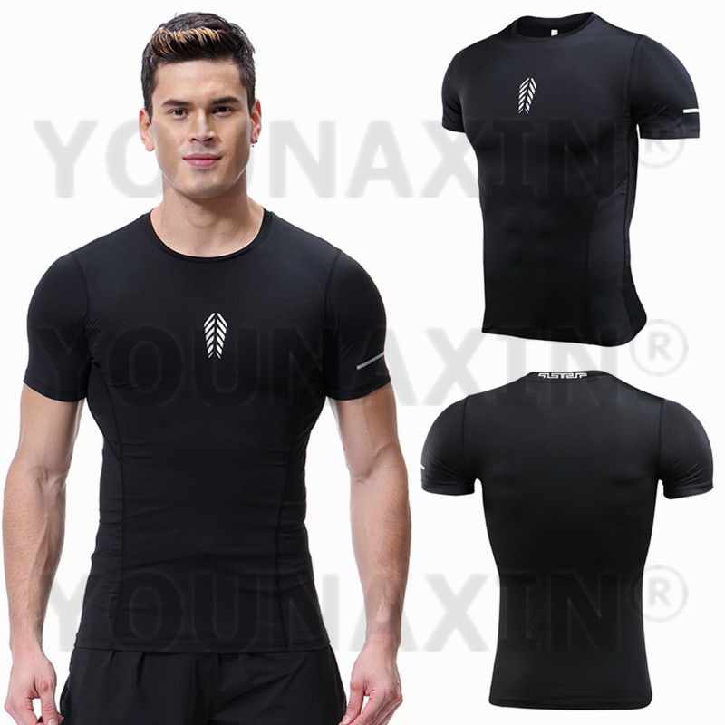 T Shirt Tight Fit - Мужская футболка с короткими рукавами Тренажерный